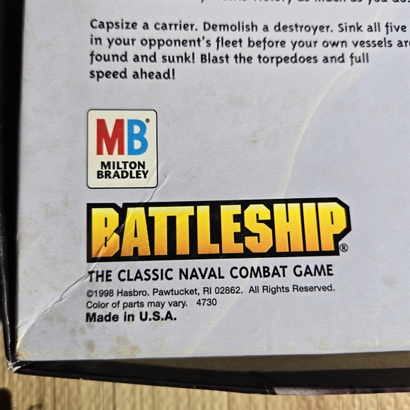 BATTLESHIP Game Milton Bradley 1998 Edition - Picture 2 of 5